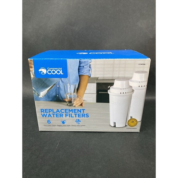 Commercial Cool CCWFB6 Replacement Water‎ Filter Open Box 5 Pack - Picture 1 of 4